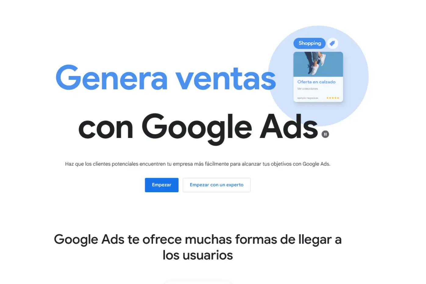 Google Ads tiene claras limitaciones