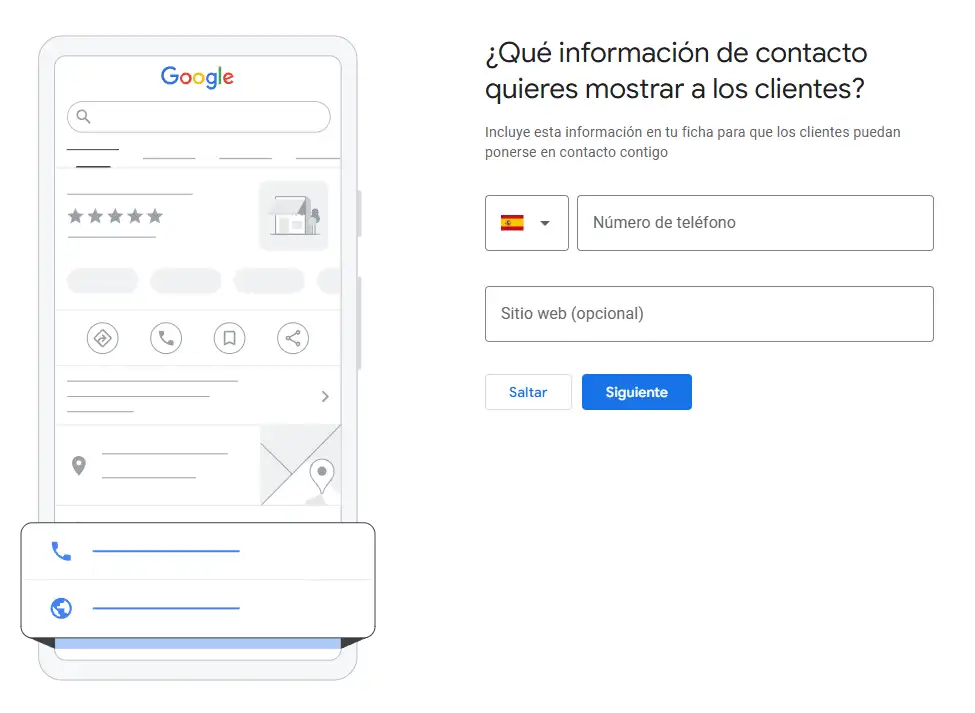 paso seis de como crear tu perfil de empresa en google