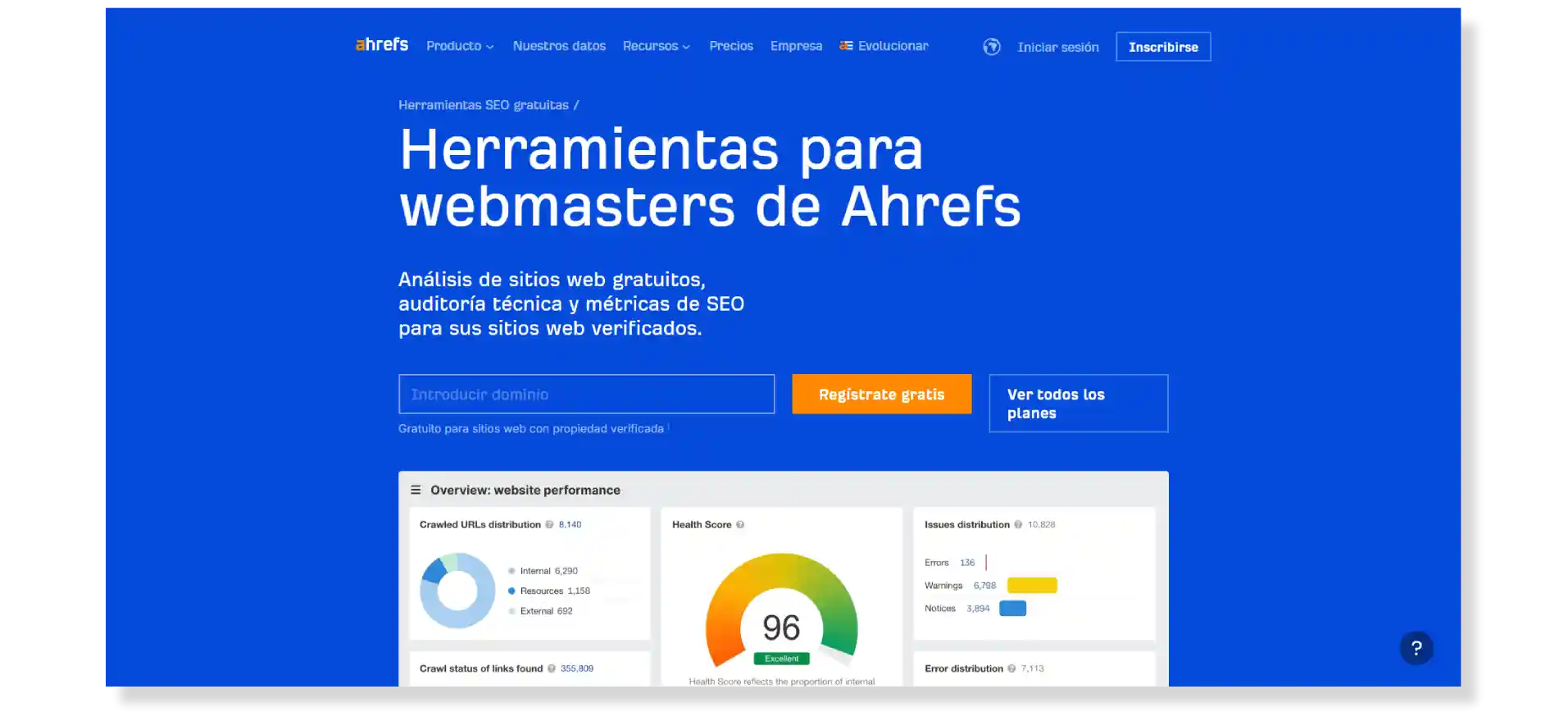 Ahrefs Webmaster Tools